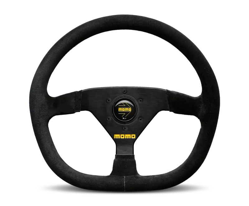 Momo Mod88 Steering Wheel – 350Mm Diameter, Black Suede Rim With Black Spokes 1