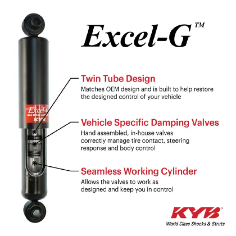 Kyb 19-21 Chevrolet Silverado 1500 / Gmc Sierra 1500 (W/ Off Road Package) Excel-G Shock - Rear 1