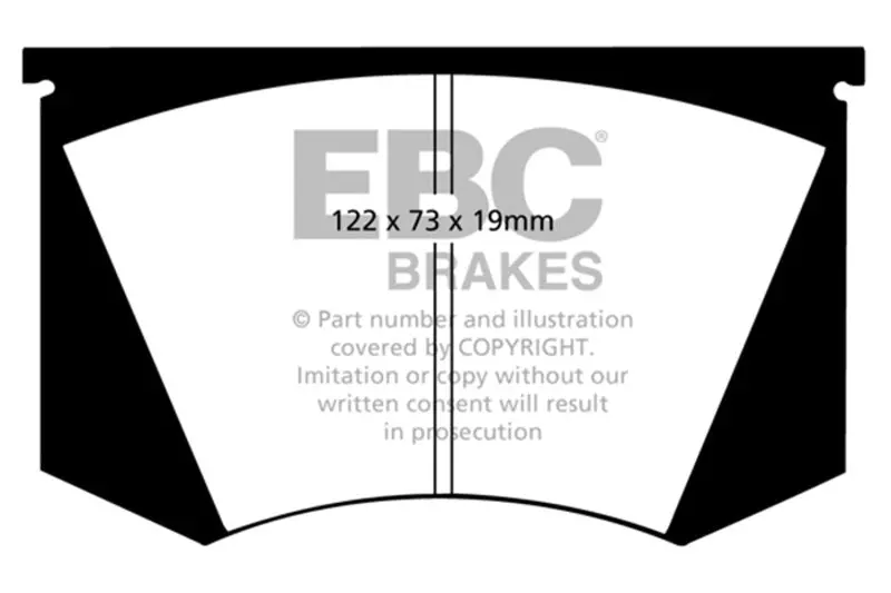 Ebc 64-66 Ac Cobra 7.0 Greenstuff Front Brake Pads 1