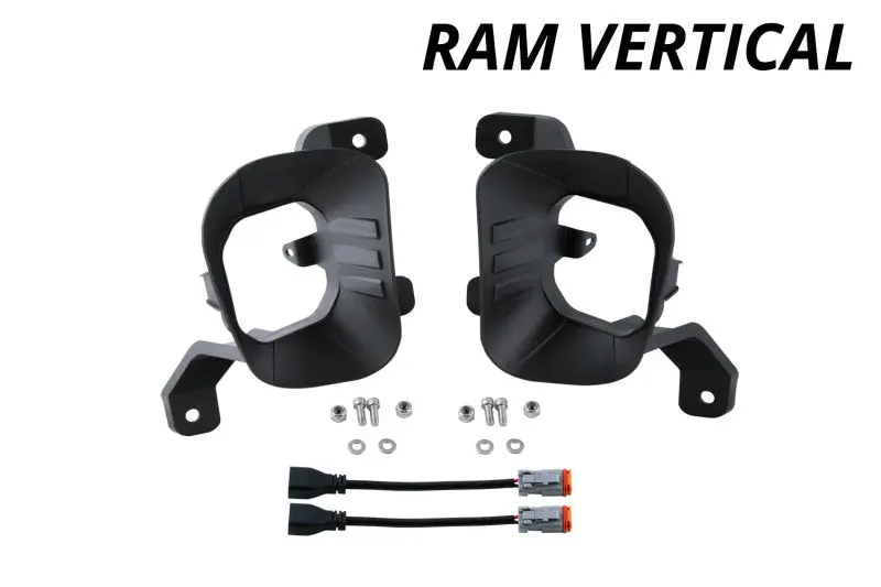Diode Dynamics Ss3 Ram Vertical Fog Light Mounting Bracket Kit 2