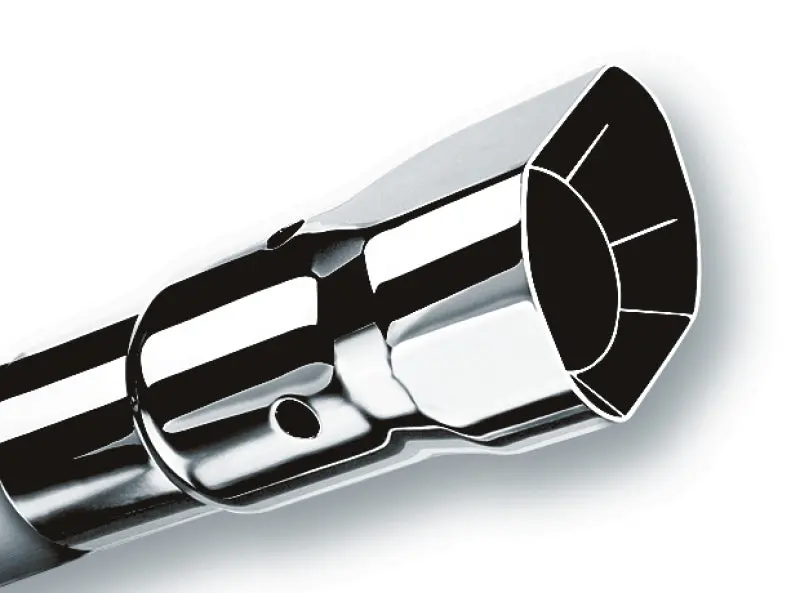 Borla Universal Polished Tip Single Square Angle-Cut Intercooled (Inlet 2 1/2In. Outlet 2 7/8 X 2 3/ 1