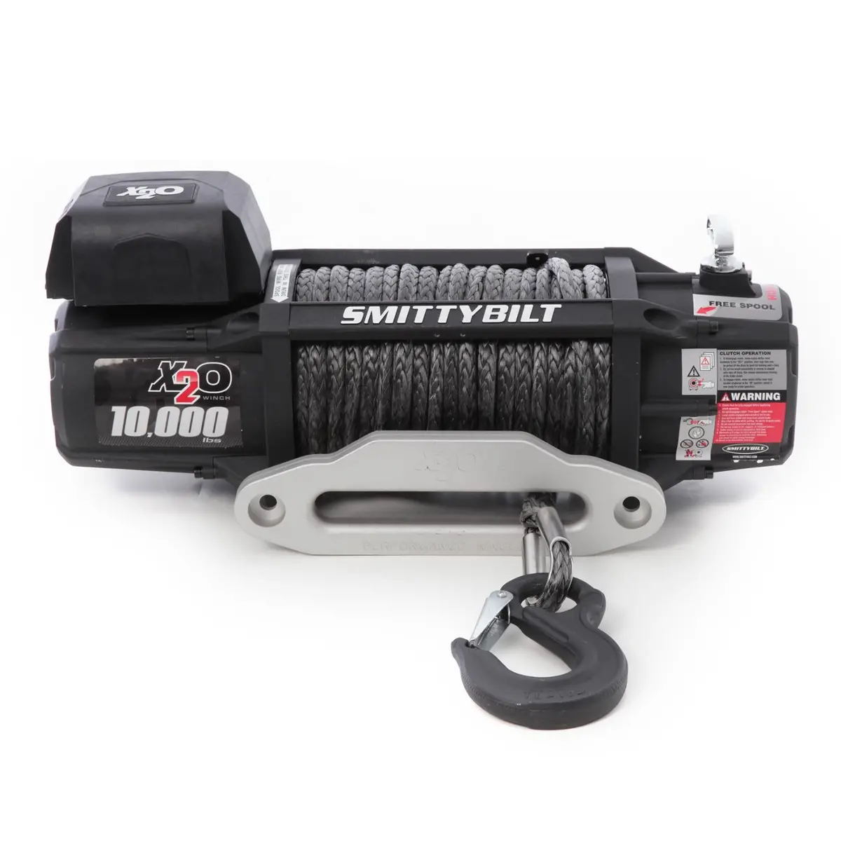 X2o 10 Comp Gen2 10,000 Lb Winch Comp Series W/Synthetic Rope Aluminum Fairlead Smittybilt - 98510 1