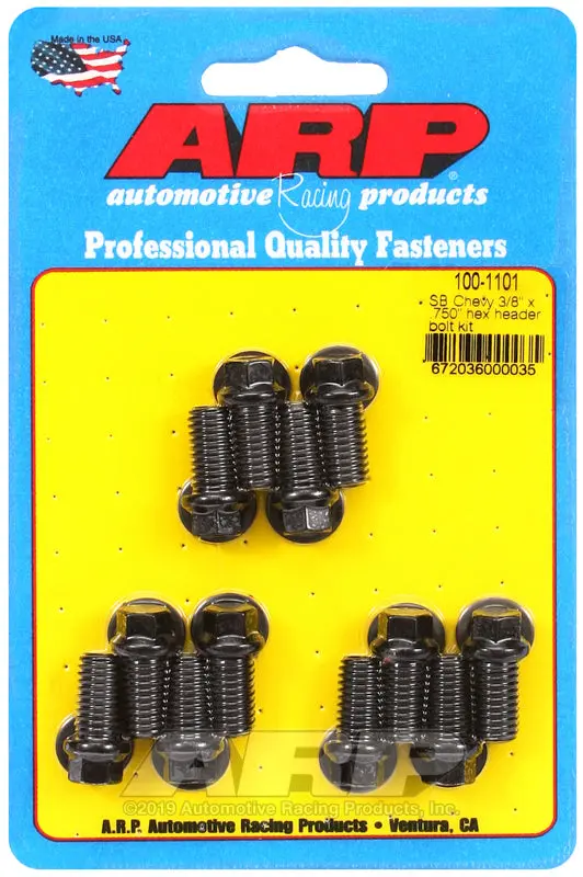 Arp Sb Chevy 3/8 X .750In Hex Header Bolt Kit 1
