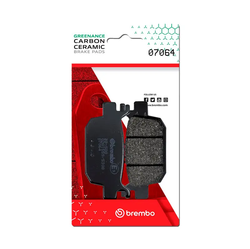 Brembo Oe Honda Nss/Honda Sh/Honda Silverwing/Honda Forza/Honda Adv Carbon Ceramic Brake Pad - Rear 1