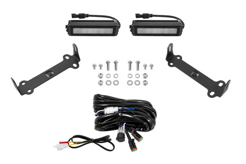 Diode Dynamics 14-21 Toyota 4Runner Stage Series Sae/Dot Led Lightbar Kit - White Sae/Dot Wide 1