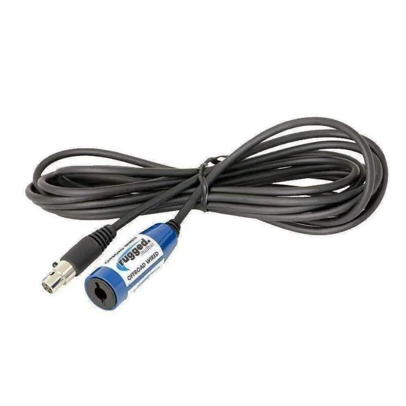 Rugged Radios Offroad Straight Cable To Intercom (Select Length) 12 Feet 1