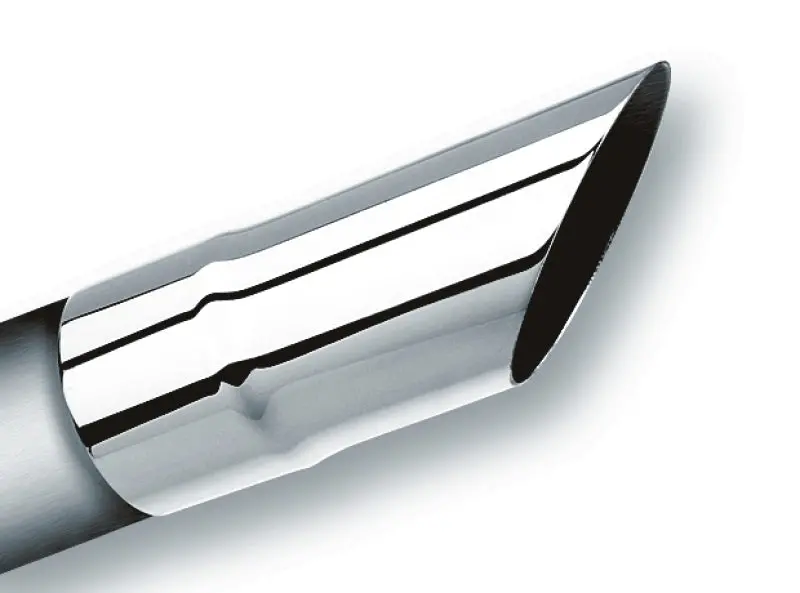 Borla Universal Polished Tip Single Round Angle-Cut (Inlet 2 1/4In. Outlet 2 1/4In) 1