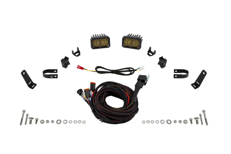 Diode Dynamics Stage Series 1 1/4 In Roll Bar Chase Light Kit Ssc2 Sport - Yellow (Pair) 1