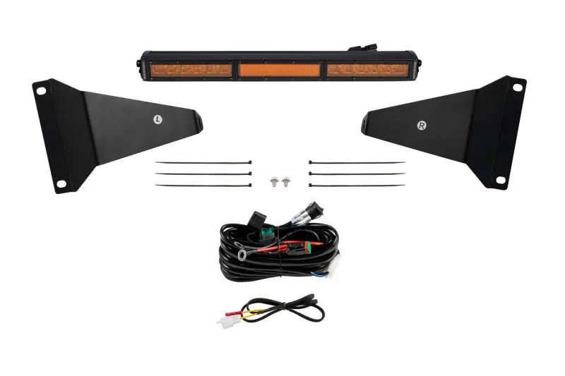 Diode Dynamics Stealth Bumper Light Bar Kit For 2019-Present Ram - Amber Combo 1