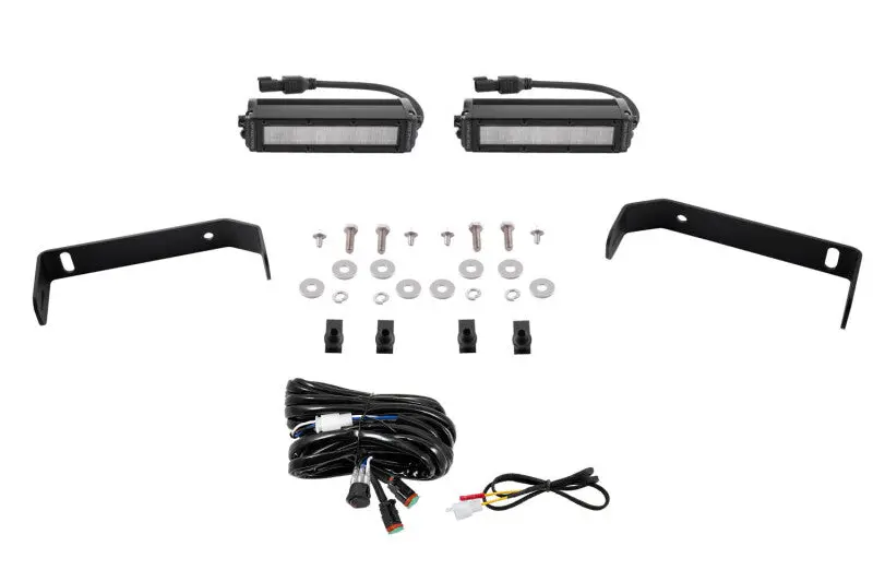 Diode Dynamics 19-21 Ford Ranger Ss6 Led Lightbar Kit - White Wide 1