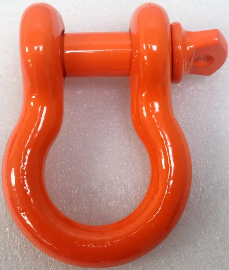 Orange 3/4-Inch Iron Cross D-Ring Shackle 1