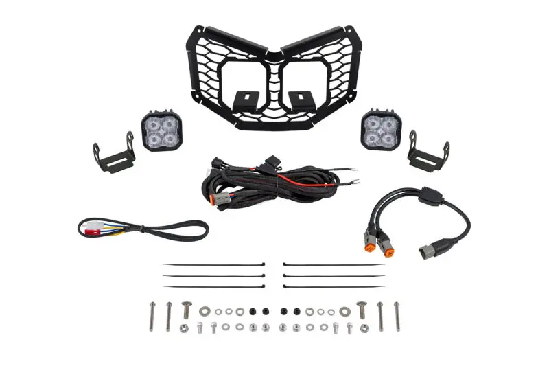 Diode Dynamics 17-24 Can-Am Maverick X3 Stage Series Led Grille Kit - Sport White Fog 1