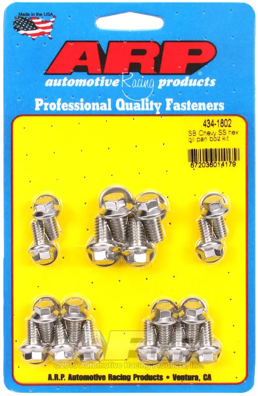 Arp Sb Chevy Ss Hex Oil Pan Bolt Kit 1