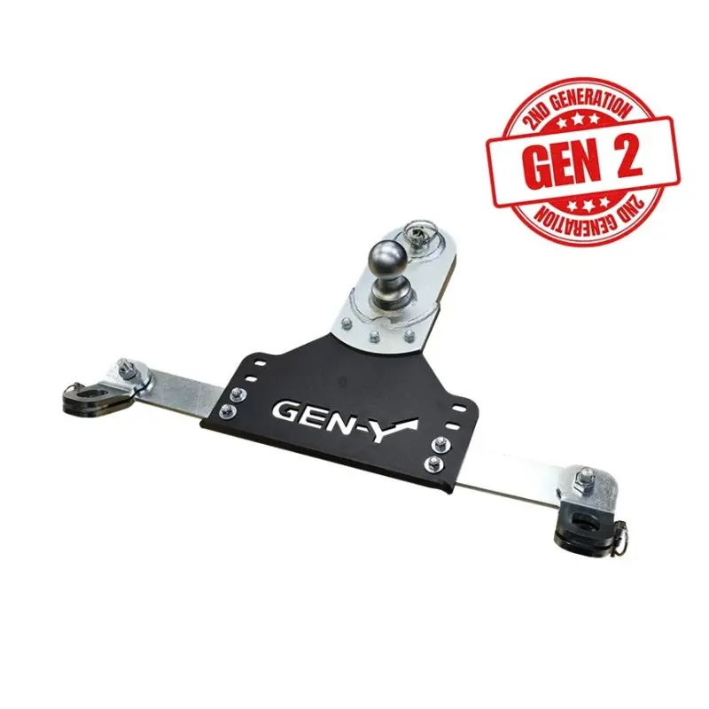 Gen-Y 18-19 Gm Short/Long Bed Goosepuck Ii 5In Offset Ball Puck Mount 25K Tw W/Safety Chain Anchors 1