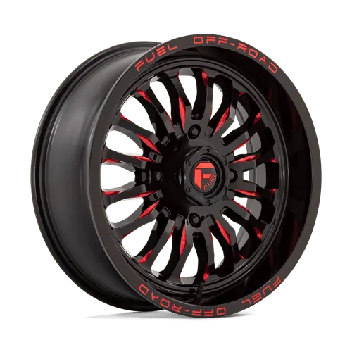 D822 18X7 4X156 G-Blk Mill-Red 13Mm 1