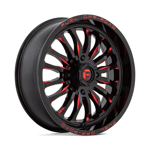 D822 20X7 4X137 G-Blk Mill-Red 13Mm 1
