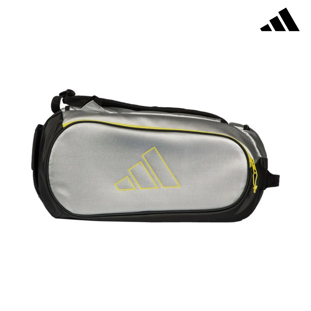 Adidas Tour Racketbag Silver/Lime 2026 1