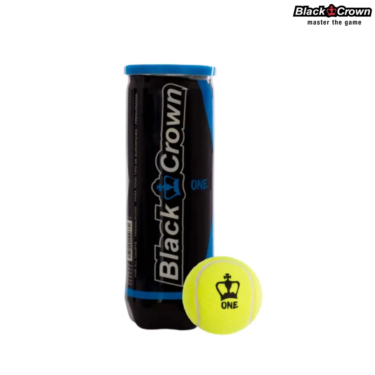 Black Crown One Padel Balls (1 Can) 1