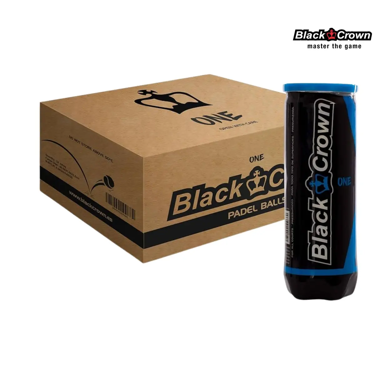 Black Crown One Padel Ball 24X3 Pc 1