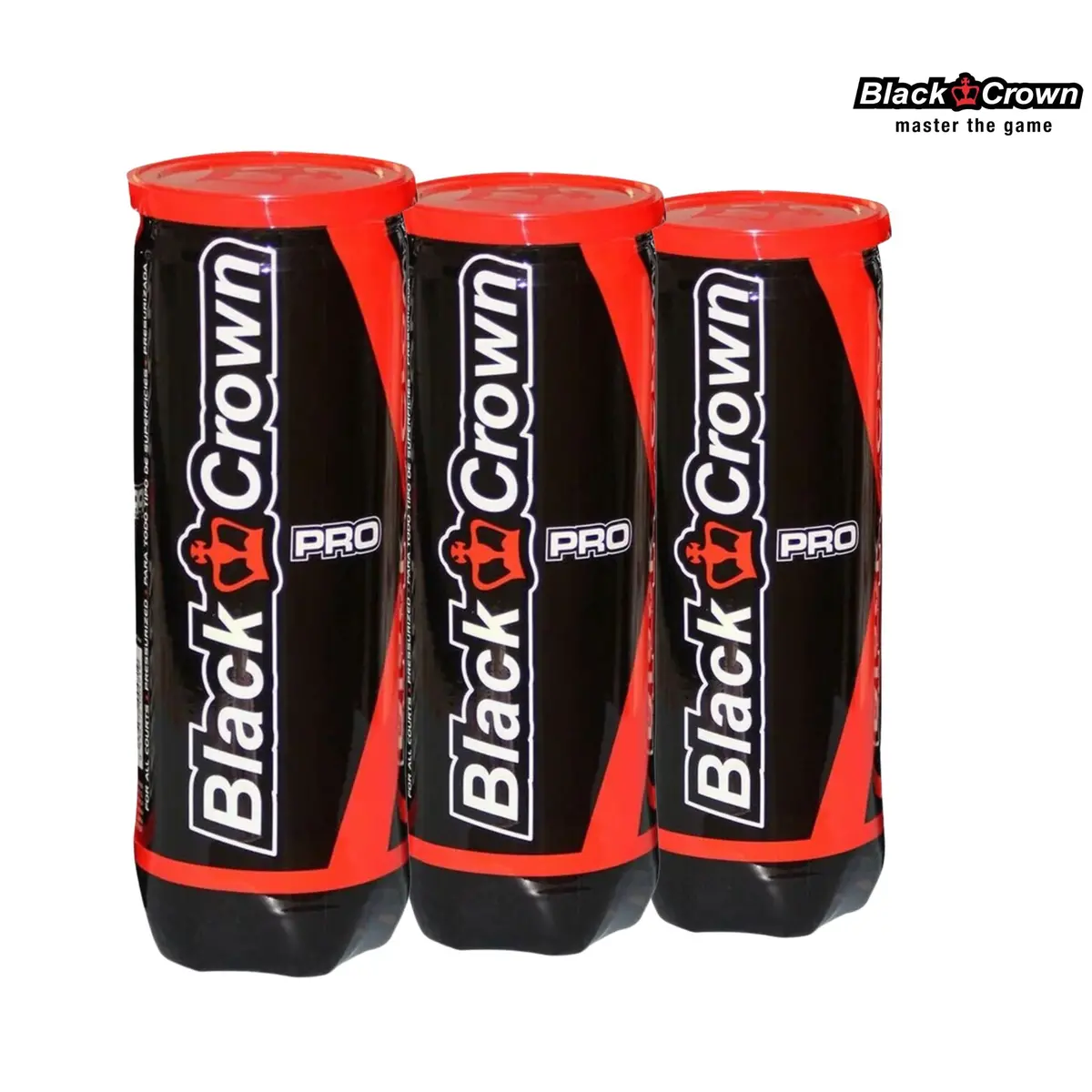 Black Crown Pro Padel Ball 3X3 Pc 1