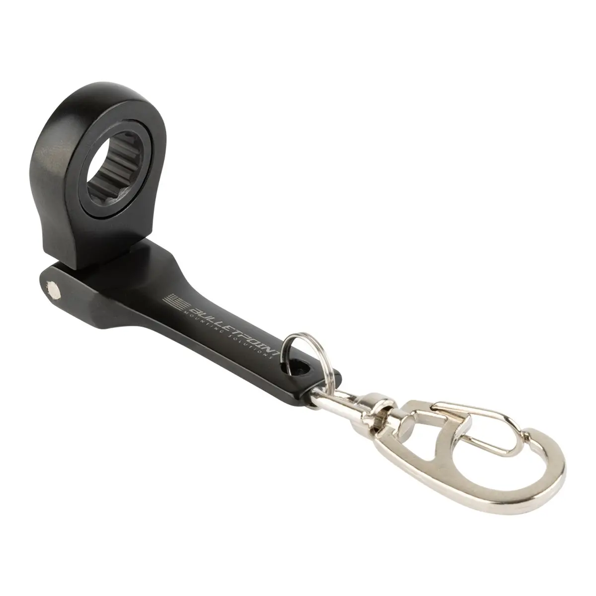 Bulletpoint 10Mm Flex Head Ratcheting Socket Wrench Keychain With Carabiner 1