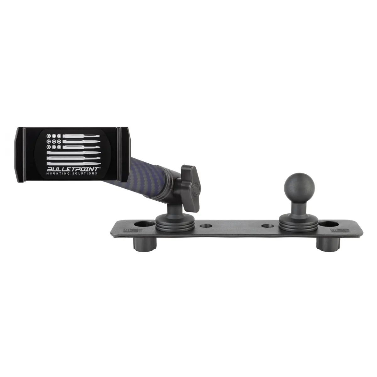 2013-2018 Ram Truck & 2019-2024 Ram 1500 Classic Dual 20Mm Ball Metal Dash Mount With Single Phone Holder 1