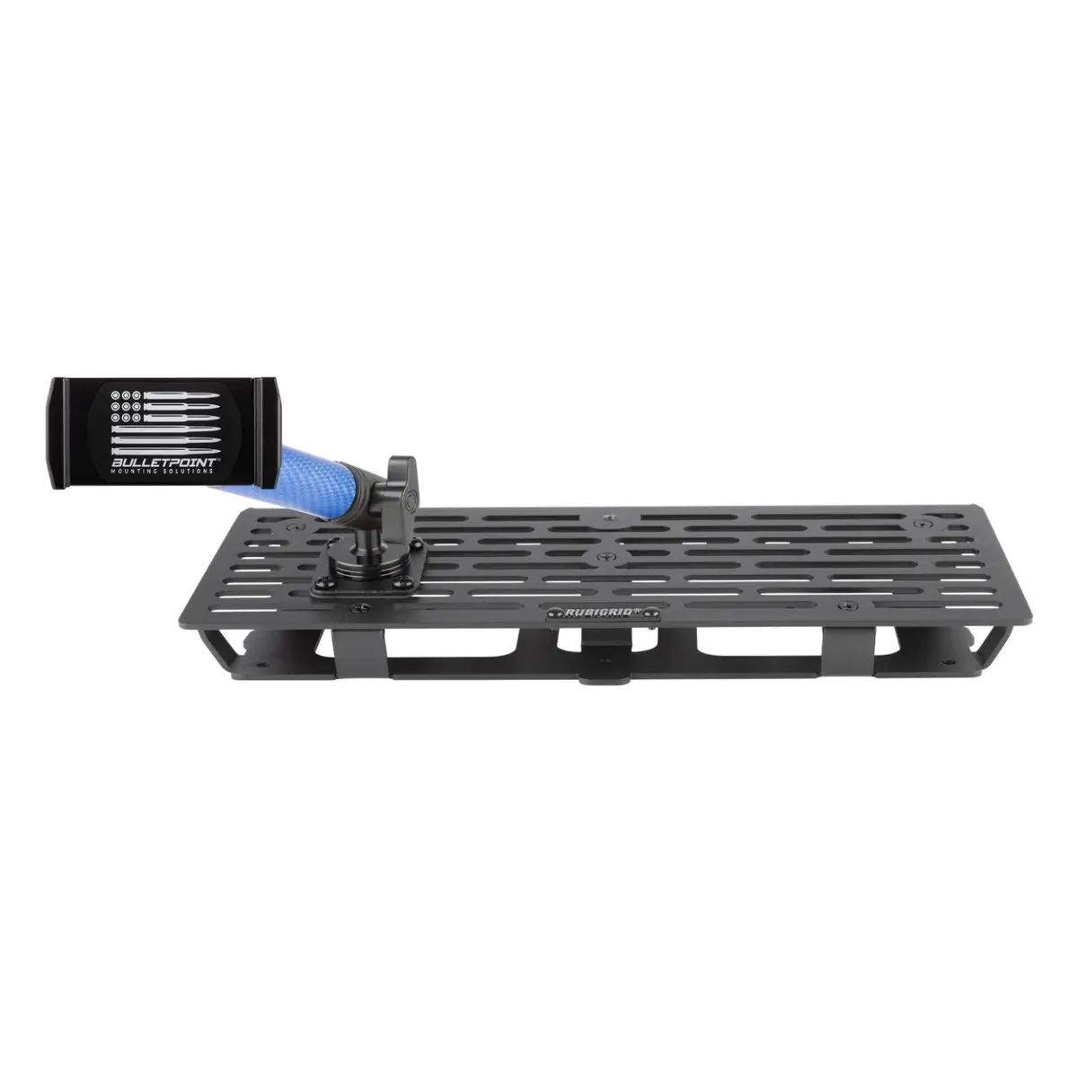 Rubigrid® 2023+ Ford Super Duty Dash Mount Phone + Device Holder With Blue Arms 1