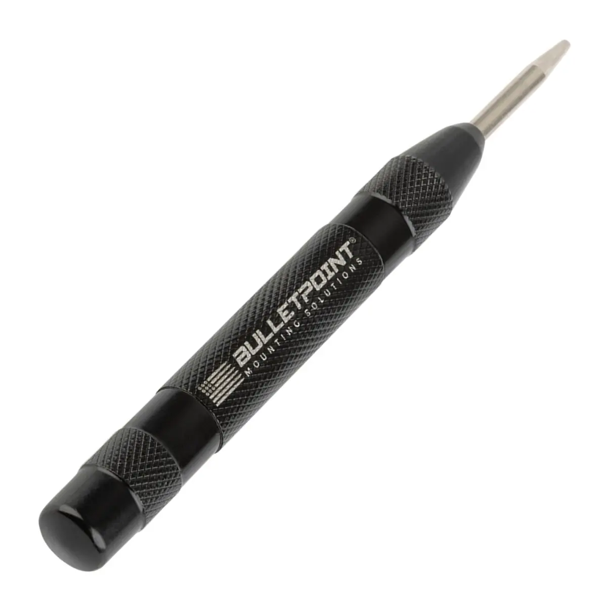 Bulletpoint Steel Spring-Loaded Automatic Center Punch Tool With Knurled Body For Installation 1