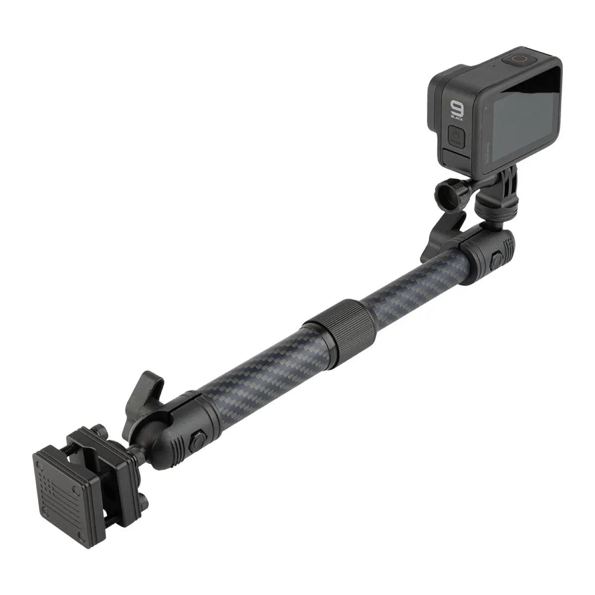 Action Camera Headrest Mount With Adjustable Telescoping Arm 1