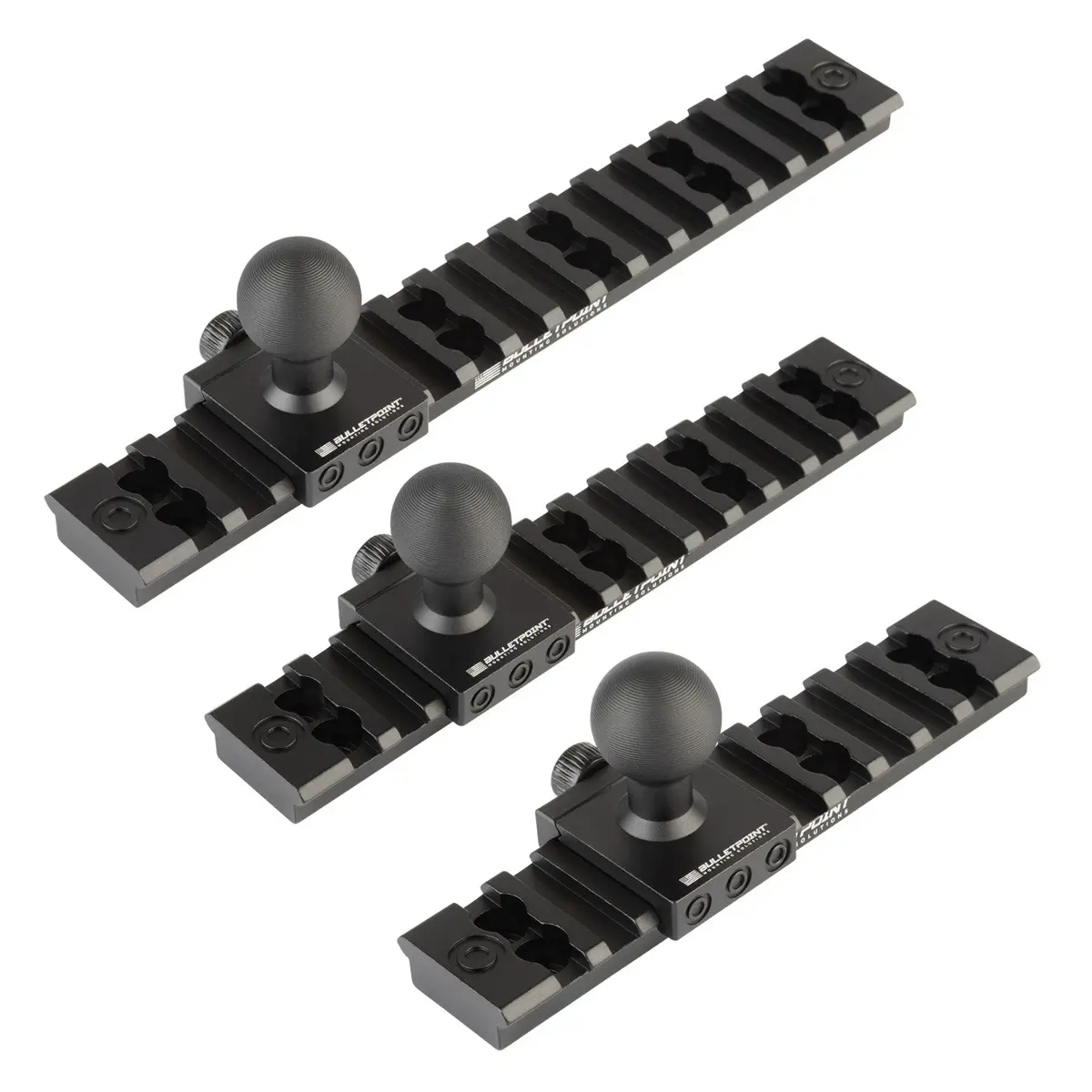 Bulletpoint Picatinny-Style Rail Attachments For Rubigrid® Dash Mounts (Various Sizes) 1