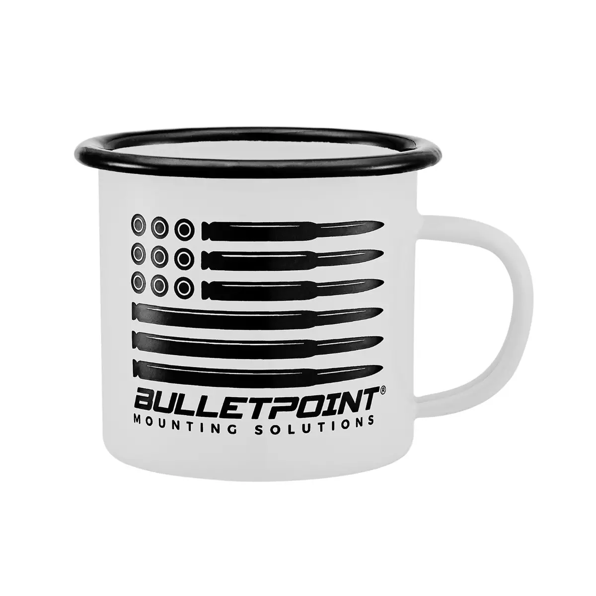 Bulletpoint 12Oz Enamel Camping Mug 1