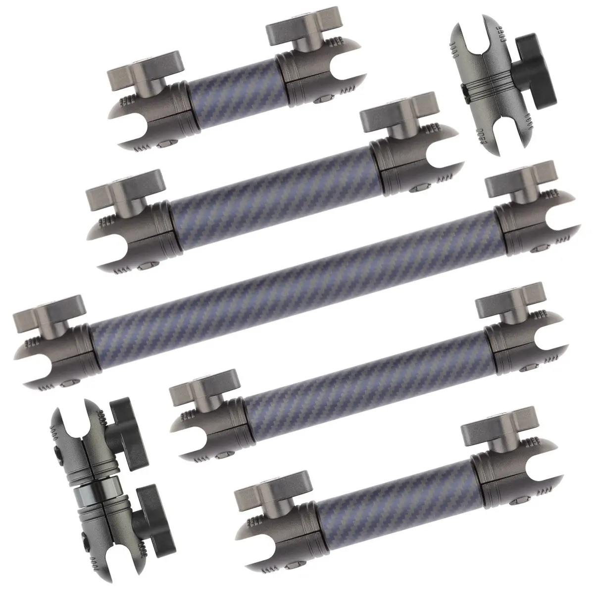 Carbon Fiber/Kevlar Hybrid Mount Arm - Matte Finish 1