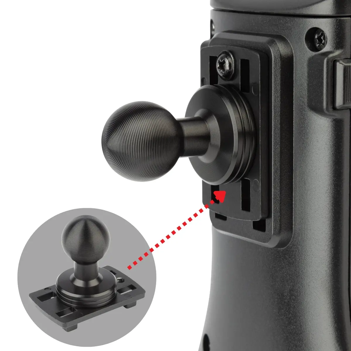 Metal Attachment Plate With 20Mm Ball For Tablet Mount 1