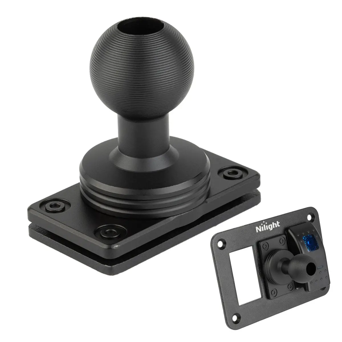 Aluminum Rocker Switch Panel Mount With Integrated 20Mm Ball 1