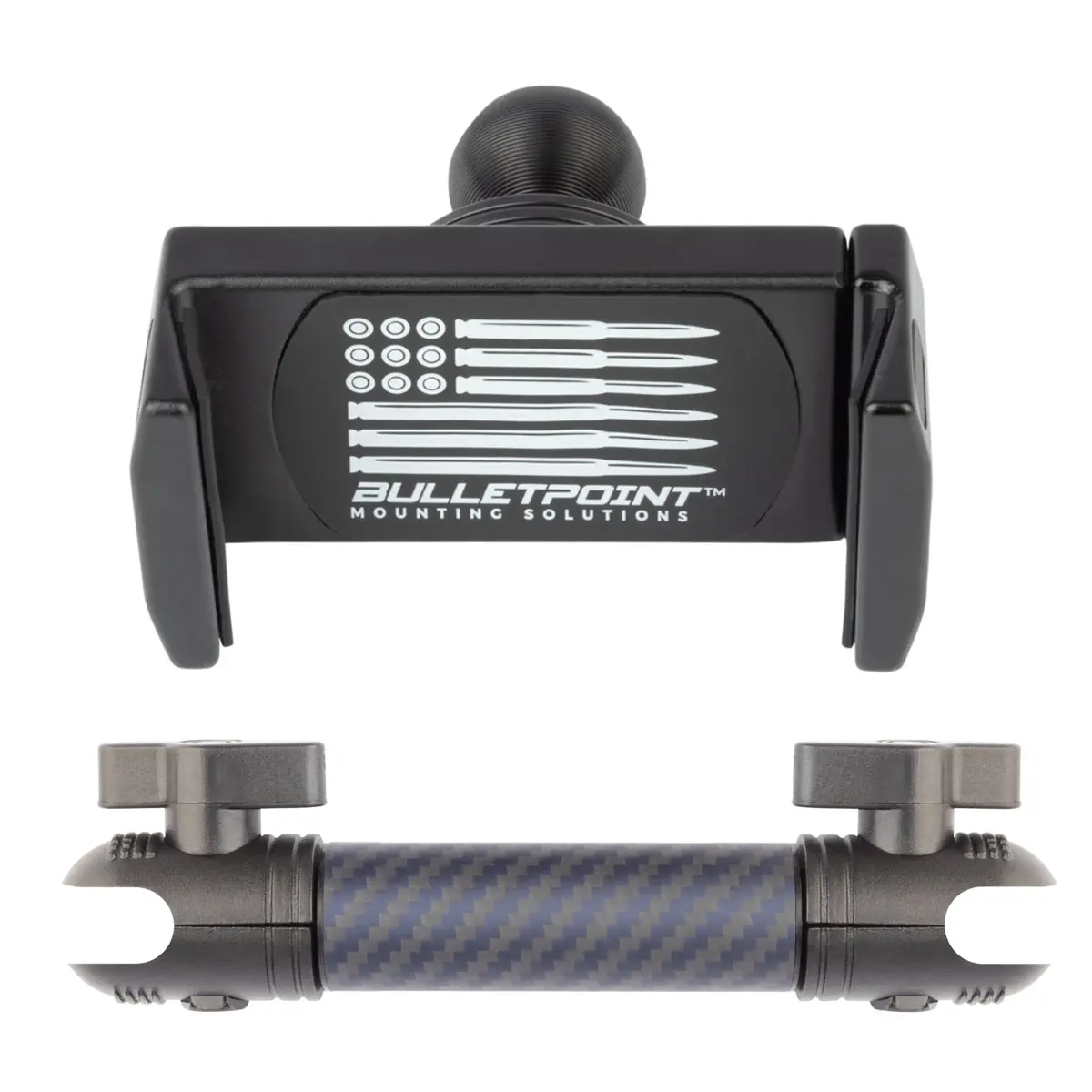 Carbon Fiber/Kevlar Arm And Universal Phone Mount Holder Combo - Base Not Included 1