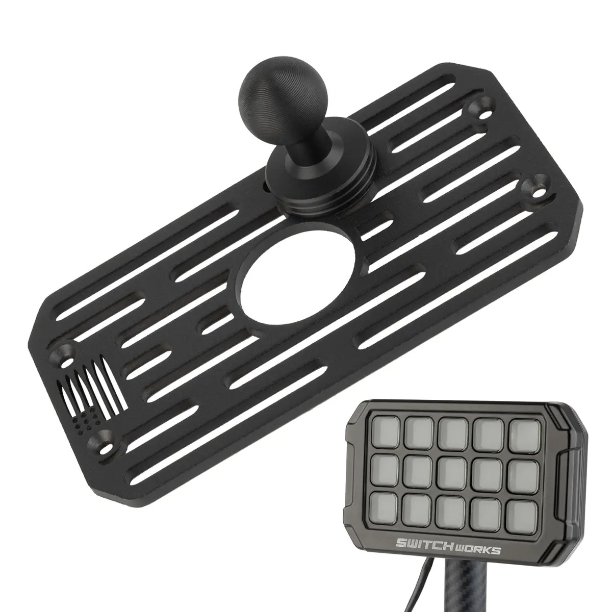 Switch Works Alpha12 Digital Smart Switch Panel Mount With 20Mm Ball 1