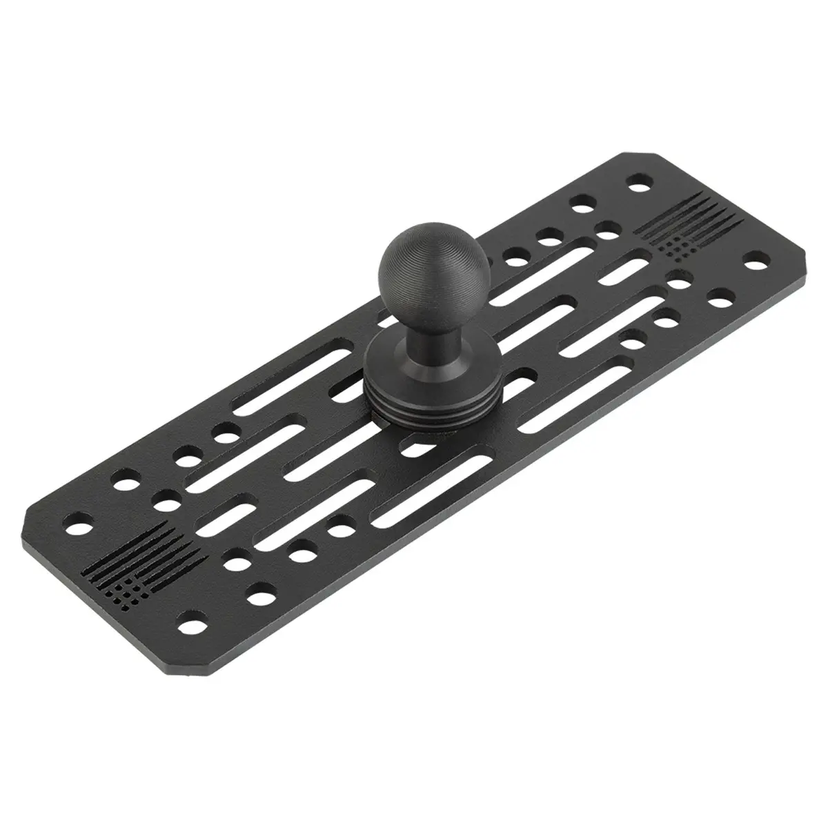 Universal Fish Finder Mount With 20Mm Ball - Aluminum Marine Device Plate Compatible With Garmin / Lowrance / Humminbird / Raymarine 1