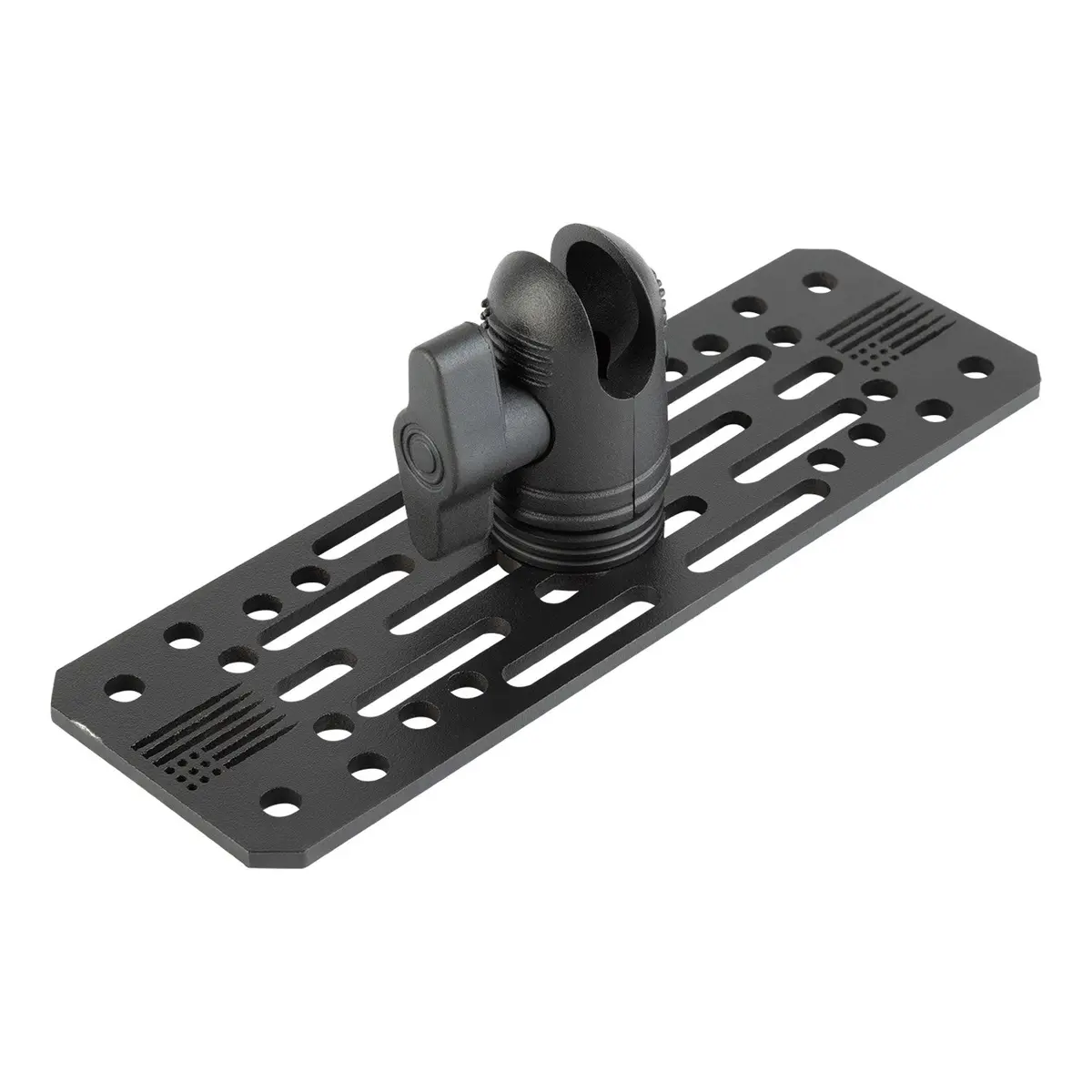 Universal Fish Finder Mount With 20Mm Connector End Nubby Edition - Aluminum Marine Device Plate Compatible With Garmin / Lowrance / Humminbird / Raymarine 1