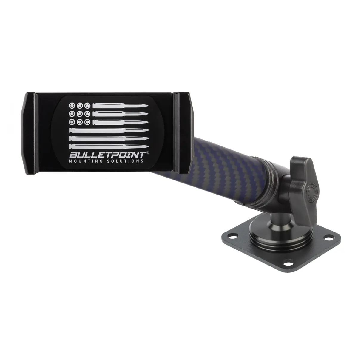 4-Hole Amps Ball + 10Cm Mounting Arm + Device Holder Kit For Rubigrid® Dash Mounts 1
