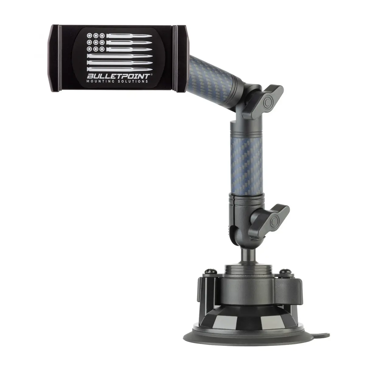Universal Phone Holder With Articulating Mounting Arm + Suction Cup Mount 1