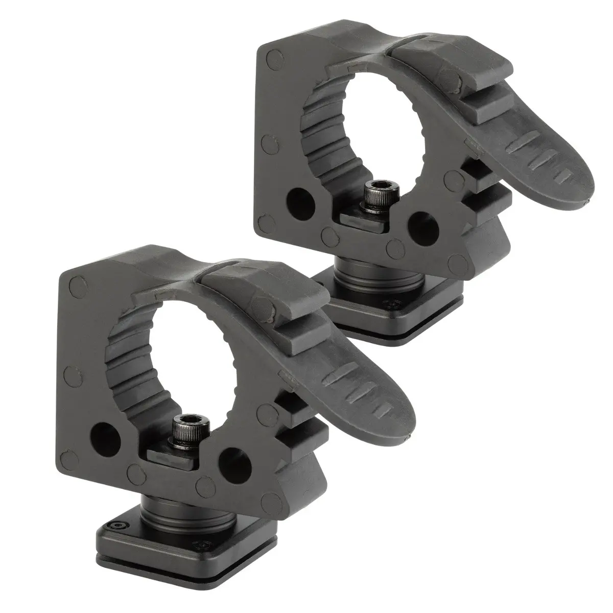 Quick Release Adjustable Clamp Mounts 1-1/4" To 1-5/8" Compatible With Molle Panels 1