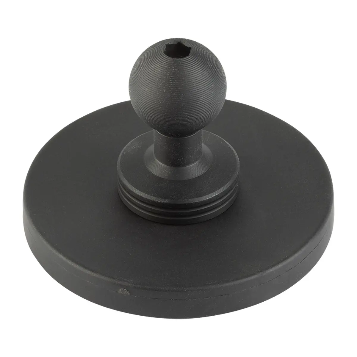 2.6-Inch Diameter Round Universal Magnetic Base With 20Mm Ball Mount 1