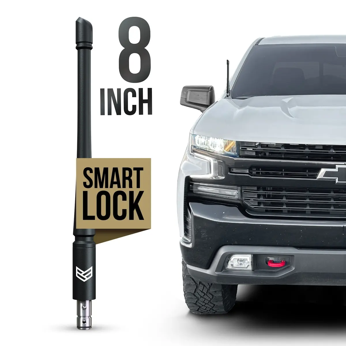 Chevy & Gmc Ronin Smartlock™ Short Flexible Antenna 8 Inch (New!) 1
