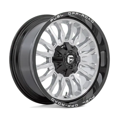 D798 22X10 8X170 Slvr-Brsh Blk-Lp -18Mm 1