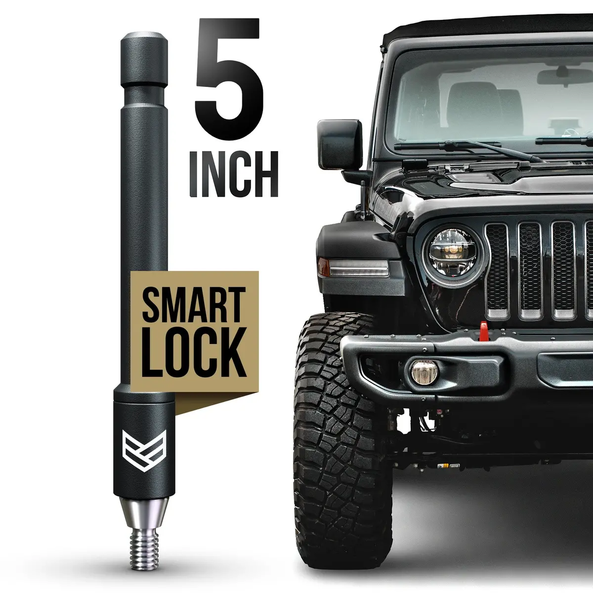 Jeep Smartlock™ Short Flexible Antenna 5 Inch (New!) 1