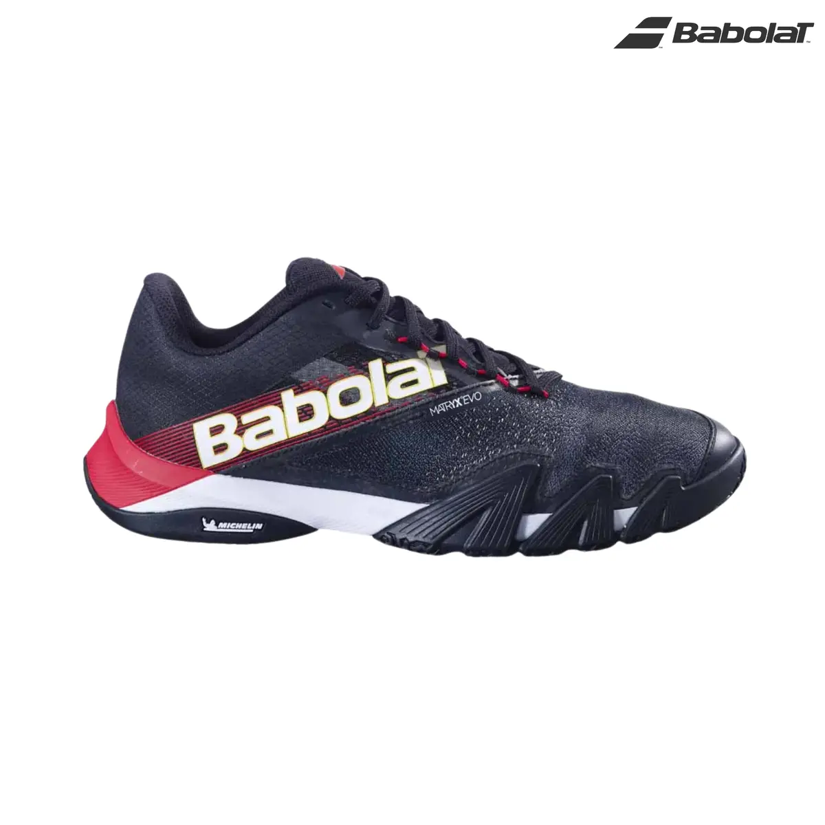 Babolat Jet Premura 2 Black/Tomato Red - Padel Shoes 1