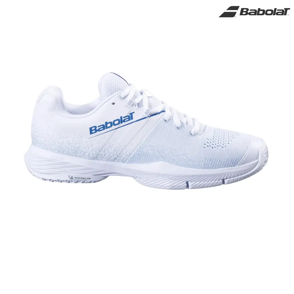Babolat Sensa White/Cool Blue - Padel Shoes 1