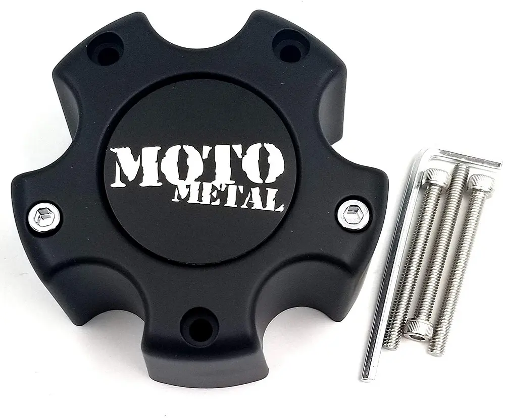 Moto Metal Cap  Matte Black 5 Lug 1