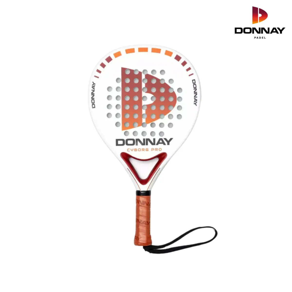 Donnay Cyborg Pro 18K Iceman White | Padel Racket 1