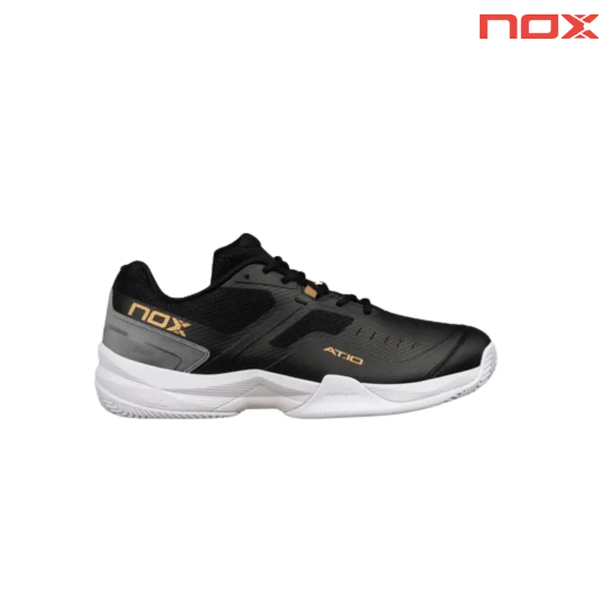 Nox At10 Pro Black/Gold | Padel Shoes 1